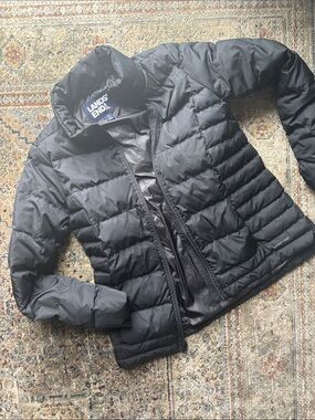 Lands' End Black Women's Quilted Packable Puffer Jacket